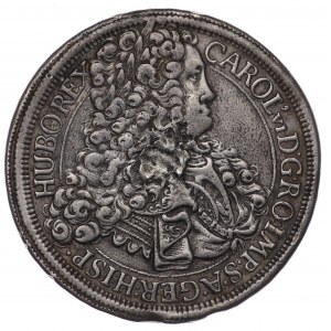 Rakúsko, Karol VI., 1 thaler 1718, Viedeň