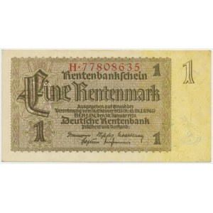 Germany, 1 Mark 1937 - print error
