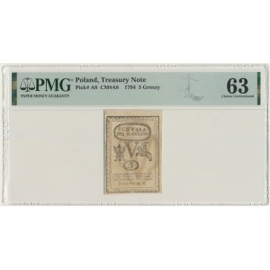 5 groszy 1794 - PMG 63