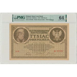 1.000 marek 1919 - Ser.G - PMG 64