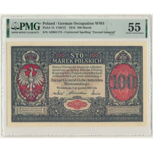 100 marek 1916 - Generał - PMG 55 - PIĘKNY