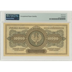 10.000 marek 1922 - K - PMG 67 EPQ - ZNAKOMITA NOTA