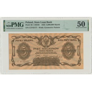 5 milionów marek 1923 - C - PMG 50