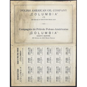 Polsko-Amerykańskie Towarzystwo Naftowe „Columbia” S.A., 100 x 1.000 mkp, II emisja