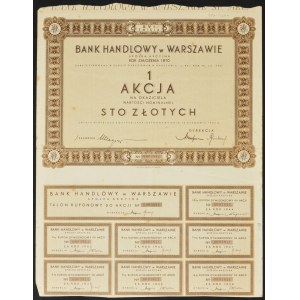 Bank Handlowy w Warszawie S.A., 100 zlotých 1936, emisia XVI