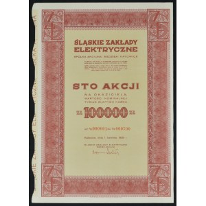 Śląskie Zakłady Elektryczne S.A., 100 x PLN 1 000