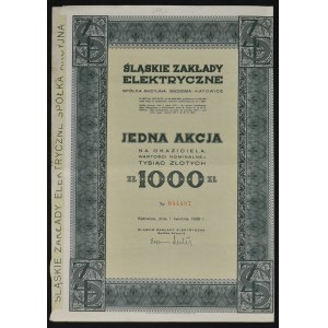 Śląskie Zakłady Elektryczne S.A., 1.000 zł