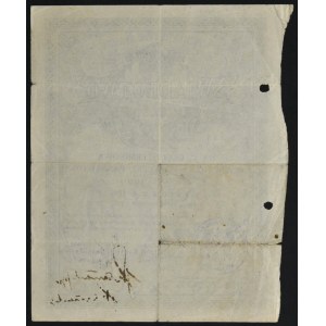 5% dlhodobý štátny úver, predbežné osvedčenie 1920, 100 mkp