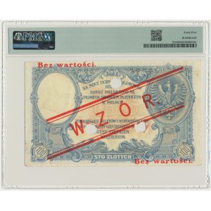 100 złotych 1919 - WZÓR - S.C. - PMG 45 - niski nadruk