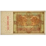 50 złotych 1929 - WZÓR - Ser.EX. - PMG 64 - z późniejszym nadrukiem WZÓR