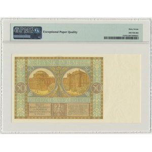 50 złotych 1929 - Ser.DL. - PMG 67 EPQ