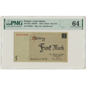 5 Mark 1940 - red serial number - PMG 64
