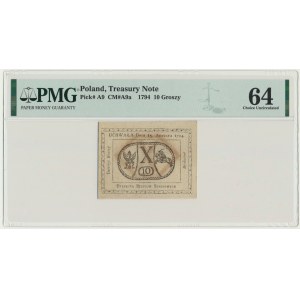 10 halierov 1794 - PMG 64