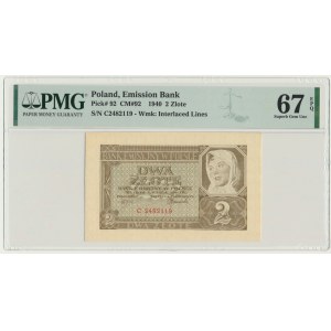 2 złote 1940 - C - PMG 67 EPQ