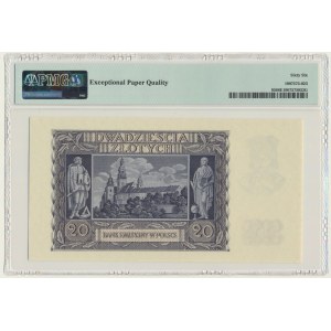 20 złotych 1940 - A - PMG 66 EPQ - pierwsza seria