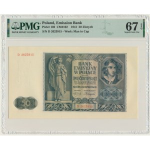 50 złotych 1941 - D - PMG 67 EPQ