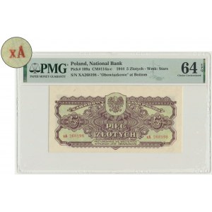 5 złotych 1944 ...owe - xA - PMG 64 EPQ - rzadka seria zastępcza