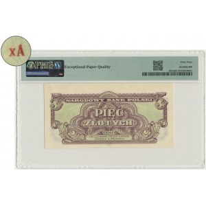 5 złotych 1944 ...owe - xA - PMG 64 EPQ - rzadka seria zastępcza