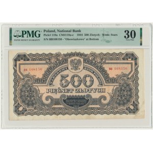 500 złotych 1944 ...owe - BB - PMG 30