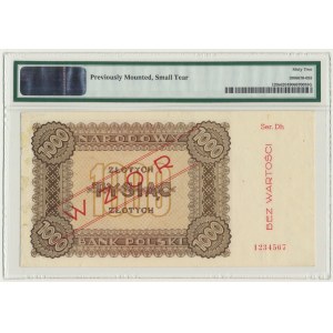 1.000 złotych 1945 - WZÓR - Dh 1234567 - PMG 62 - RZADKI