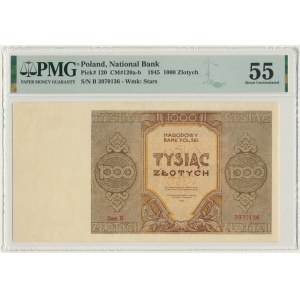 1.000 złotych 1945 - B - PMG 55
