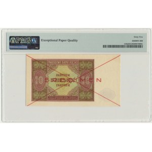 10 złotych 1946 - SPECIMEN - PMG 65 EPQ