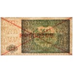 500 złotych 1946 - SPECIMEN - A 1234567/8900000 - PMG 64