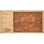 1.000 złotych 1946 - Wb. - PMG 64 - rzadka seria zastępcza