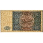20 złotych 1946 - A - PMG 58 EPQ - NIEBIESKO-ZIELONA - RZADKOŚĆ