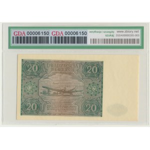 20 złotych 1946 - B - GDA 65 EPQ