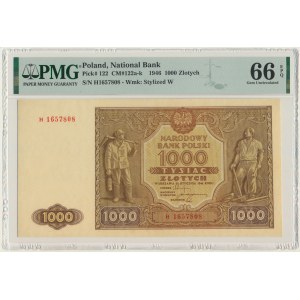 1.000 złotych 1946 - H - PMG 66 EPQ