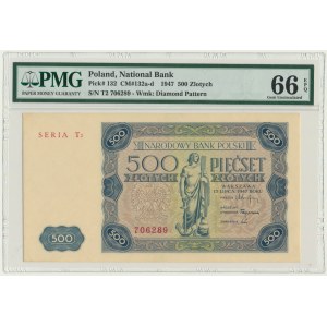 500 złotych 1947 - T2 - PMG 66 EPQ