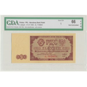 5 złotych 1948 - AL - GDA 66 EPQ