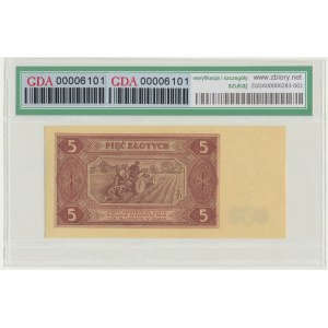 5 złotych 1948 - AL - GDA 66 EPQ