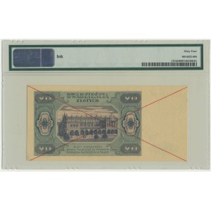 20 or 1948 - SPECIMEN - AD 890000/12314567 - PMG 64
