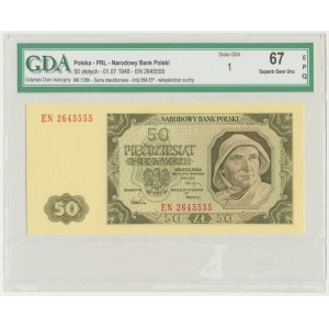 50 złotych 1948 - EN - GDA 67 EPQ