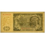 50 złotych 1948 - DH - PMG 66 EPQ - papier prążkowany
