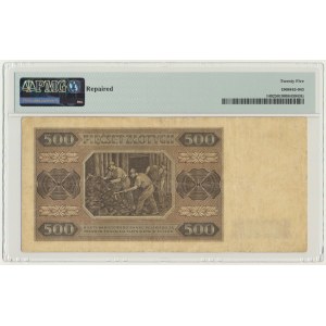 500 złotych 1948 - C - PMG 25 - RZADKI