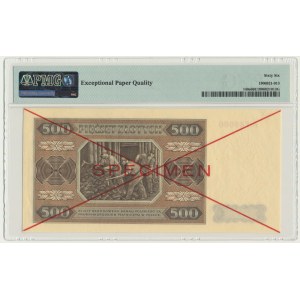 500 or 1948 - SPECIMEN - A - PMG 66 EPQ