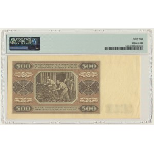 500 złotych 1948 - AM - PMG 64 - RZADKIE