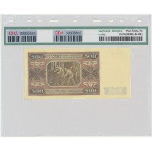 500 złotych 1948 - CC - GDA 67 EPQ
