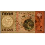 1.000 Or 1965 - SPECIMEN - A 0000000 - surimpression orange - PMG 64