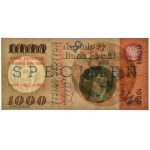 1.000 zloty 1965 - SPECIMEN - G 0000000 - surimprimé NBP - PMG 58 EPQ - BLEU