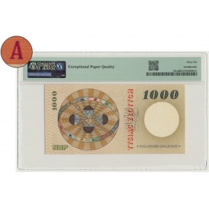 1.000 złotych 1965 - A - PMG 66 EPQ - RZADKOŚĆ