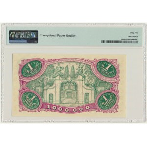 Danzig, 1 milion Mark 08 August 1923 - 6 digital serial number with ❊ not rotated - PMG 65 EPQ