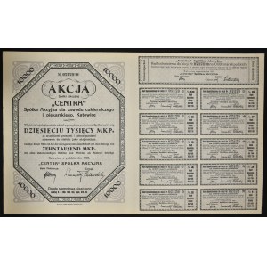 Centra S.A. pre cukrárenské a pekárske profesie, 10 000 mkp 1923