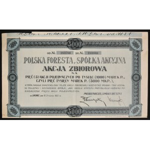 Polska Foresta S.A., 5 x 1.000 mkp 1922