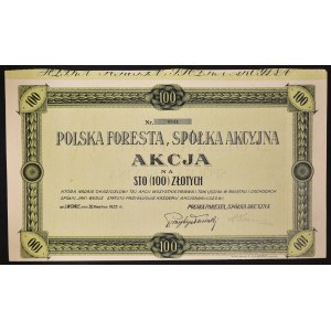 Polska Foresta S.A., 100 zł 1925