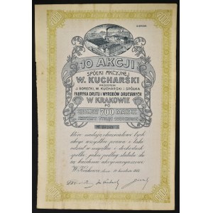 J. Górecki, W. Kucharski i S-ka S.A. Fabryka Wyrobów Metalowych w Krakowie, 10 x 700 mkp, Emisja III