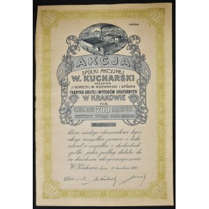 J. Górecki, W. Kucharski et S-ka S.A. Fabryka Wyrobów Metalowych à Cracovie, 700 mkp, Numéro III